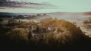 Ruins of Dinefwr Castle, seat of the Royal House of Dinefwr, in the Kingdom of Deheubarth