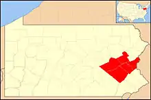 Ecclesiastical jurisdiction of the Roman Catholic Diocese of Allentown in eastern Pennsylvania