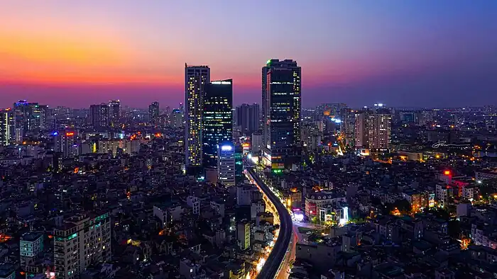 High rises in Trung Hoà and Yên Hoà wards