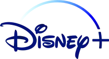 Logo for the Disney+ service.