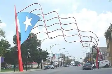 Paseo Boricua Gateway Flags