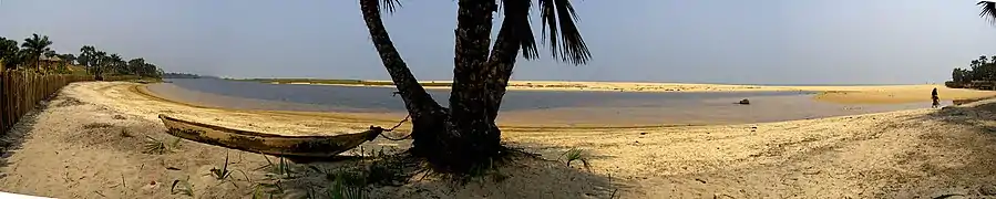 Djeno : Beach landscape view.