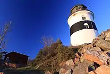 Djursten lighthouse at Västerbyn on the west side of Gräsö