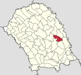 Location in Botoșani County