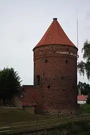 Round structure that survived from the ancient city wall