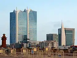 Dolmen City as seen from Bin Qasim Park