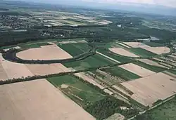 Aerial view of Dombrád