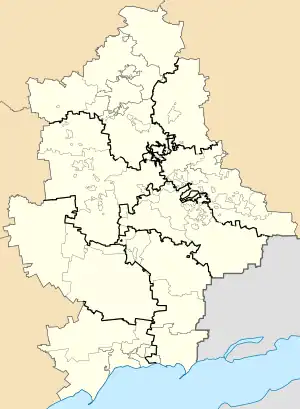 Andriivka is located in Donetsk Oblast