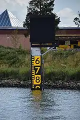 Water level gauge at the Algera Bridge