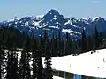 Double Peak seen from Tipsoo Lake