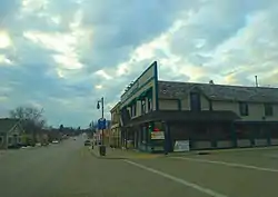 Downtown Cambridge looking west on Highway 12