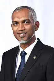  Republic of MaldivesMohamed MuizzuPresident of the Maldives