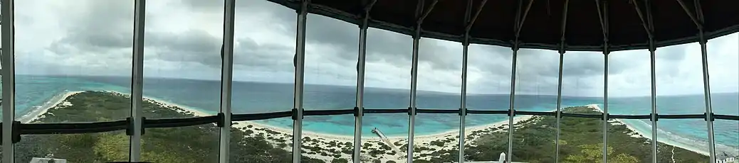 View from the lantern level of the Dry Tortugas Light.