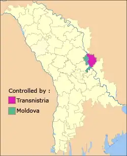 Location of Dubăsari