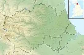 Map showing the location of Backstone Bank and Baal Hill Woods