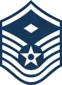 Insignia of a master sergeant serving as an E-7 pay grade first sergeant