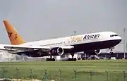  East African Safari Air's Boeing 767 300 ER 'Elizabeth' Lands In Ibiza Spain