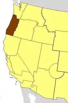 Location of the Diocese of Oregon