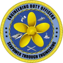 Official logo of the Engineering Duty Officer Community.