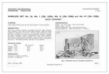 Wireless Set No. 38 (1944)