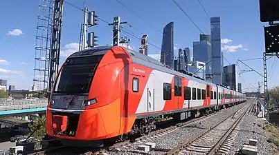 ES2G Lastochka train (operates on the Moscow Central Circle line)