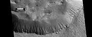 Gullies in a crater.  Some seem to be young, others are well developed.  Picture was taken by HiRISE under the HiWish program.