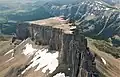 Aerial view of summit, looking south