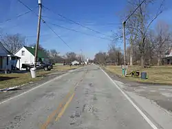 Looking northwest on Sorg Road in East Danville