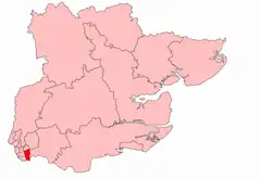 East Ham South within Essex from 1918 to 1950.