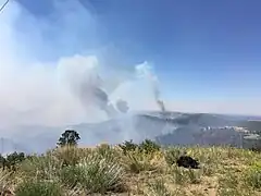 East Canyon Fire on June 18, 2020