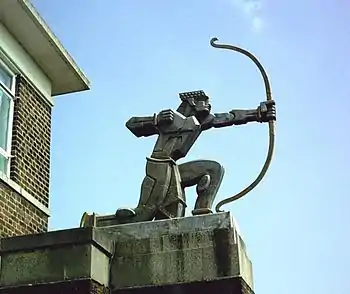 Image 5Archer statue by Eric Aumonier at East Finchley Underground station.