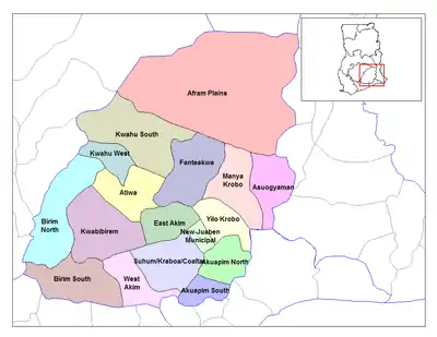 Districts of Eastern Region