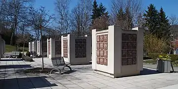 A modern columbarium in a small town (Ebingen, Germany)