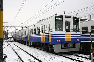 Echizen Railway 7000 series, February 2013