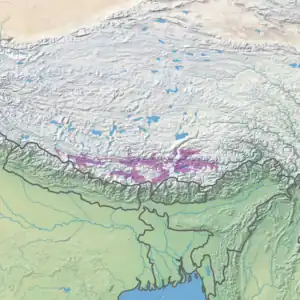 Ecoregion territory (in purple)