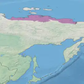 Ecoregion territory (in purple)