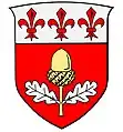 Coat of arms of the du Quesne family, granted on 2 September 2003.