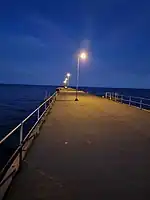 Edithburgh jetty at night