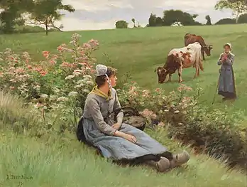 Resting in the Field, 1901