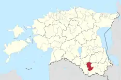 Antsla Parish within Võru County.