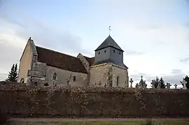 The church of Saint-Paxent, in Nozières