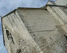 Église Saint-Blaise, west window mullion detail