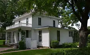 Southeast corner of boyhood home