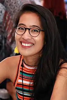 Castillo at the 2018 Texas Book Festival