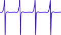 Gymnotiform electrolocation waveform