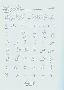 Albanian Arabic alphabet