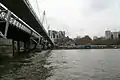 Under the Hungerford Bridge