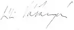 Emília Vášáryová's signature