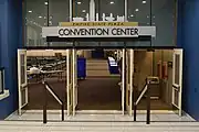 The entrance to the Empire State Plaza Convention Center