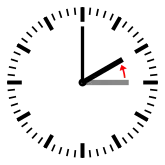 Diagram of a clock showing a transition from 03:00 to 02:00